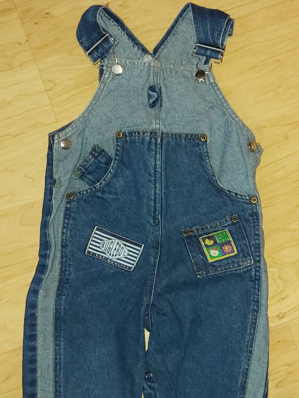 Vtg "Bugle Boy Baby" Denim Overalls size 24 months